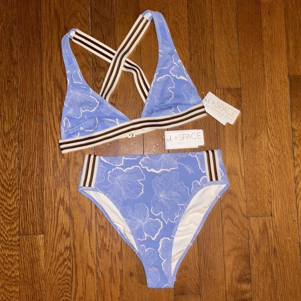 L*Space Miles Top and Synder Bottom Bitsy Set NWT Size Large, Medium